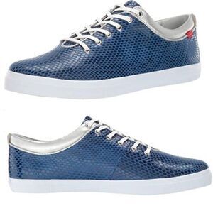 MARC JOSEPH NEW YORK Womens Loafer Shoes Blue Leather Sneaker  Size 6 $129 NEW